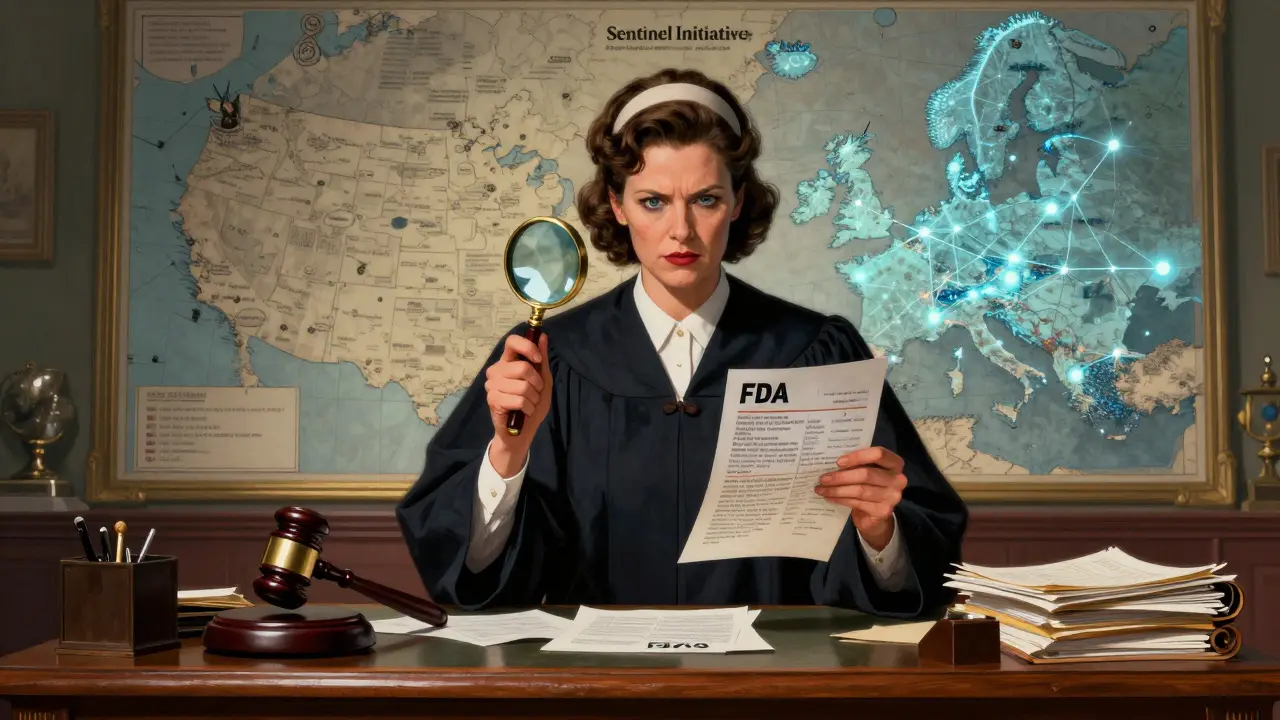 Regulatory officials overseeing global drug safety networks and data integration.